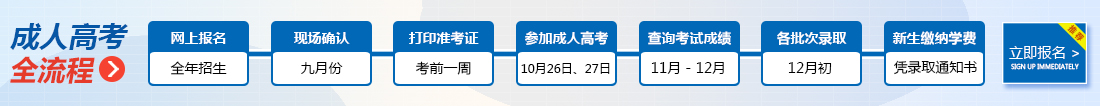 威海成人高考报名流程